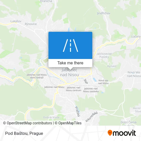 Карта Pod Baštou