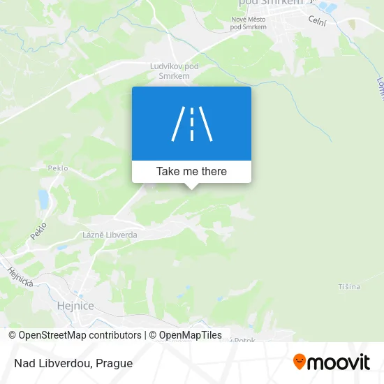 Карта Nad Libverdou