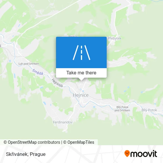 Карта Skřivánek