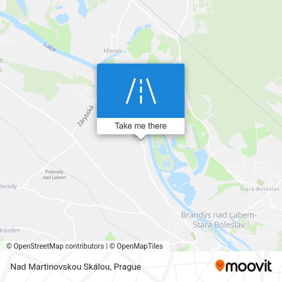Nad Martinovskou Skálou map