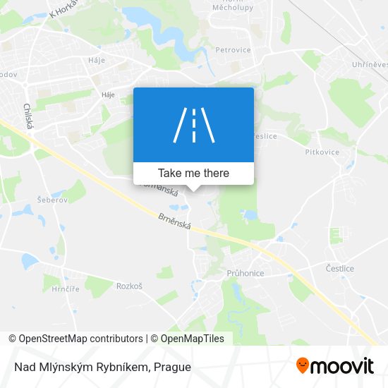 Nad Mlýnským Rybníkem map