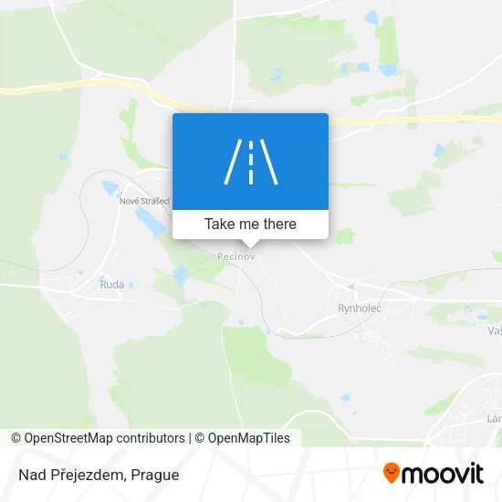 Карта Nad Přejezdem