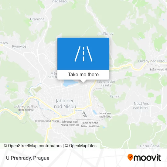 Карта U Přehrady