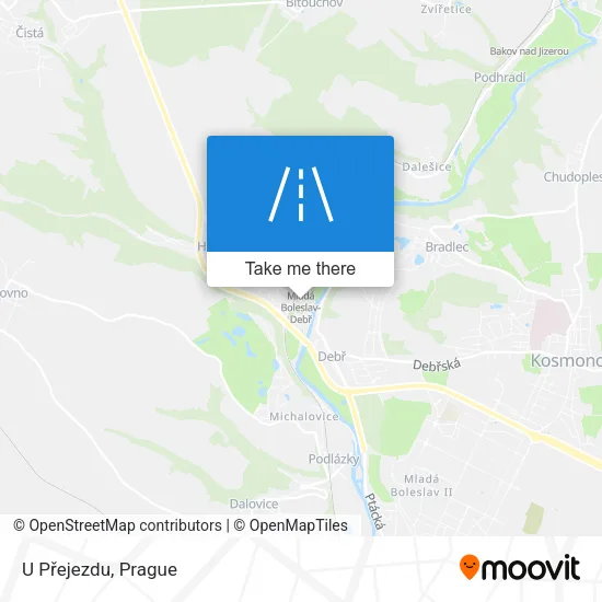 Карта U Přejezdu