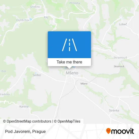 Карта Pod Javorem