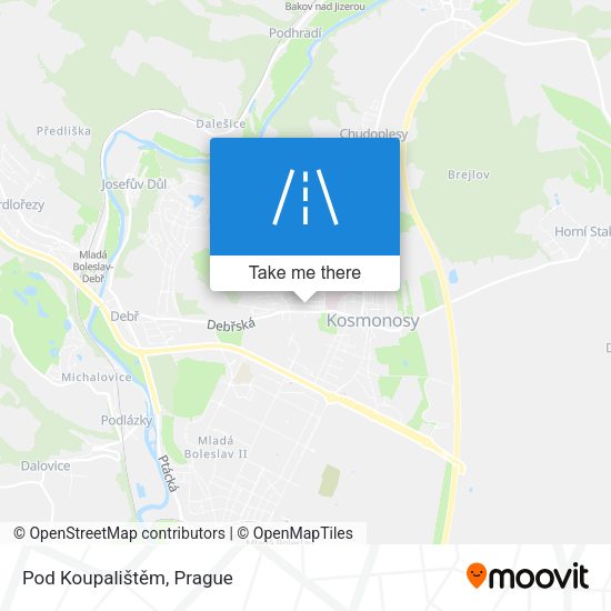 Pod Koupalištěm map