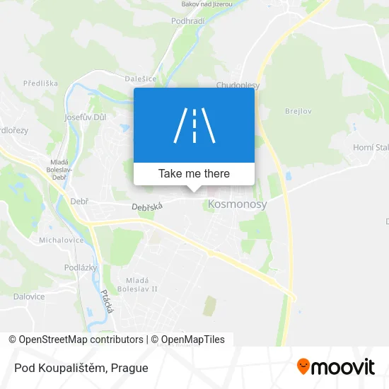 Pod Koupalištěm map