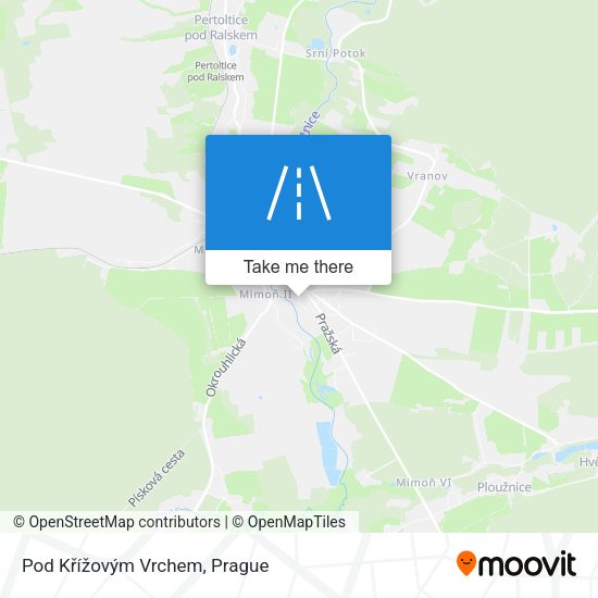 Pod Křížovým Vrchem map