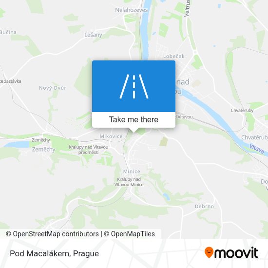 Карта Pod Macalákem