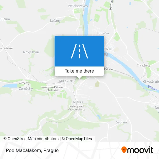 Карта Pod Macalákem