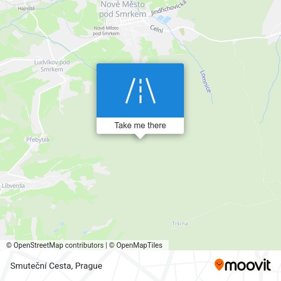 Smuteční Cesta map