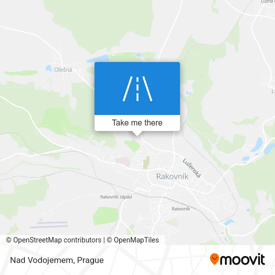 Карта Nad Vodojemem