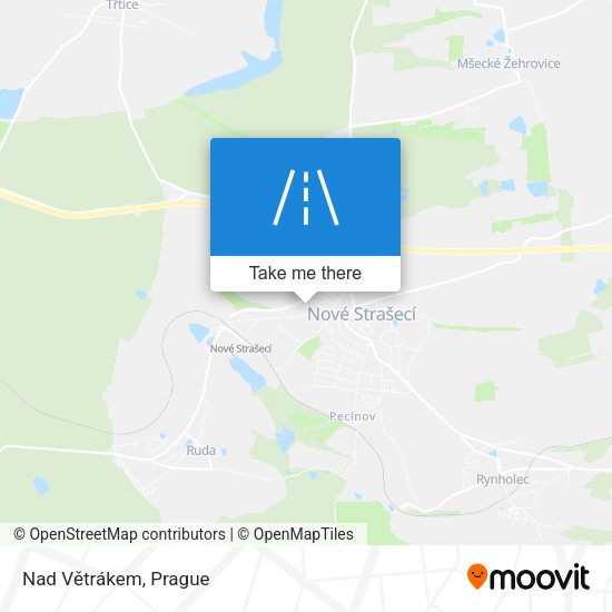 Nad Větrákem map