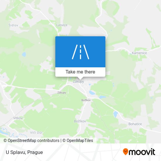 U Splavu map