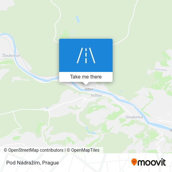 Pod Nádražím map
