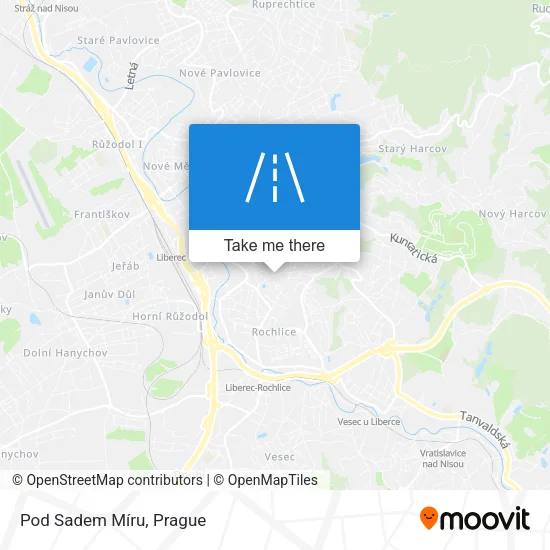 Карта Pod Sadem Míru