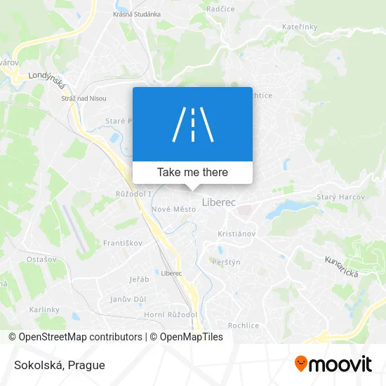 Sokolská map