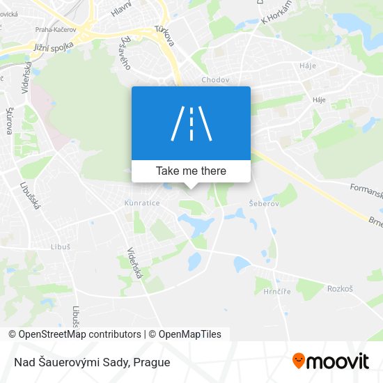 Nad Šauerovými Sady map