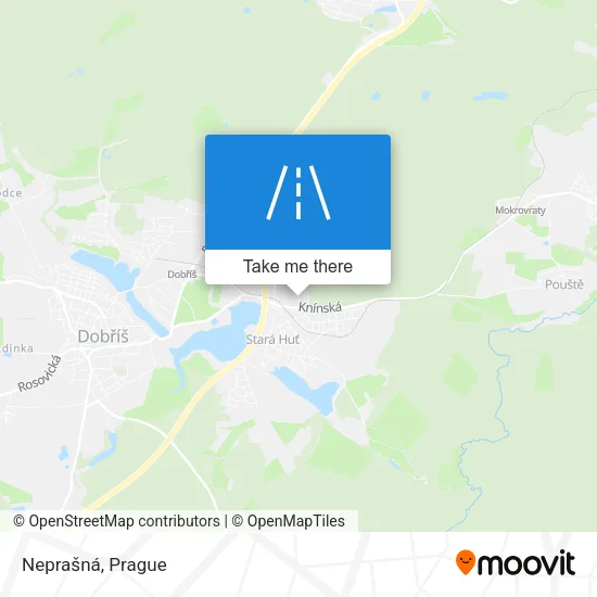 Карта Neprašná