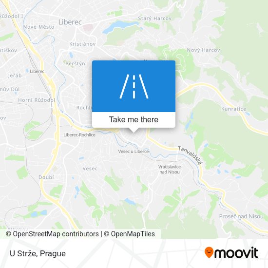 Карта U Strže