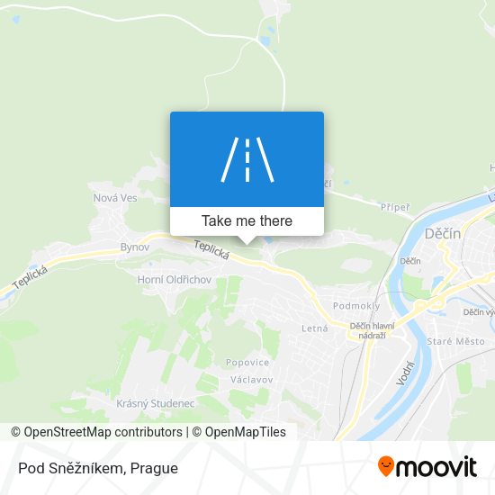 Pod Sněžníkem map