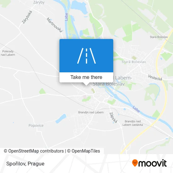 Spořilov map