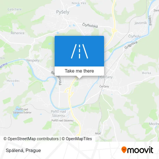 Карта Spálená