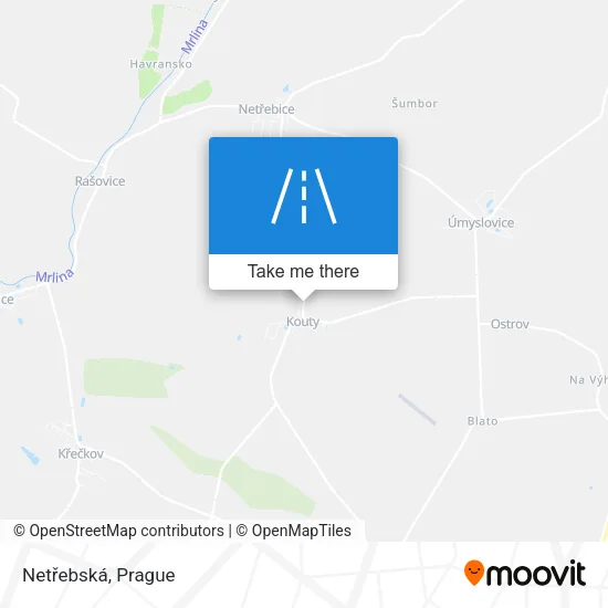 Карта Netřebská
