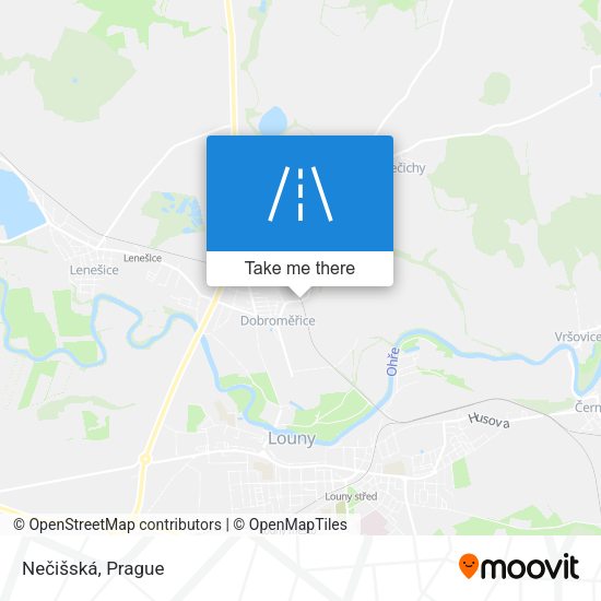 Nečišská map