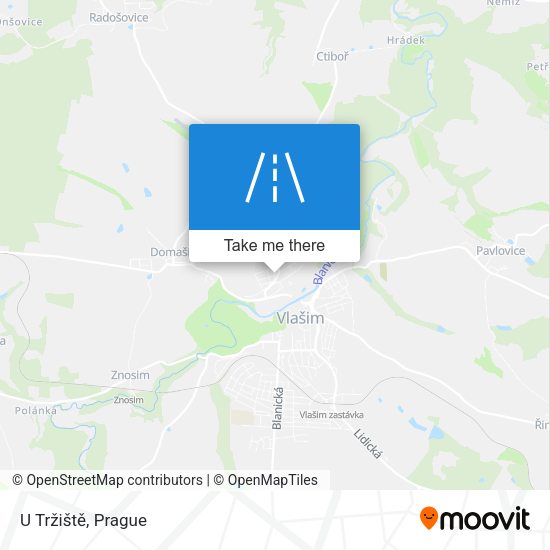 U Tržiště map