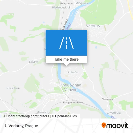 Карта U Vodárny