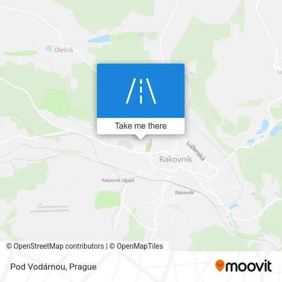 Карта Pod Vodárnou
