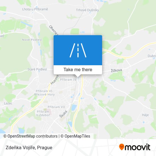 Zdeňka Vojíře map