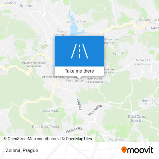 Карта Zelená