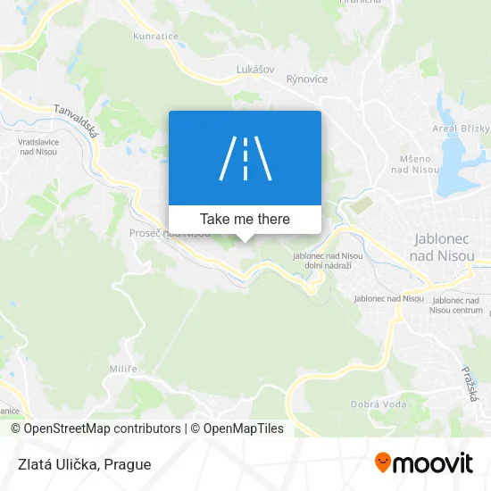 Карта Zlatá Ulička