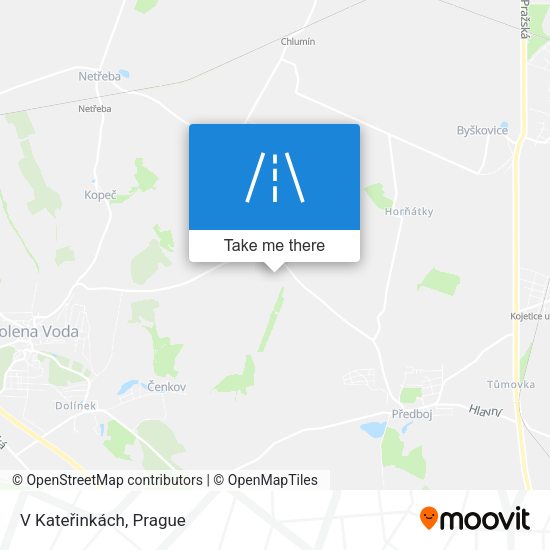 V Kateřinkách map