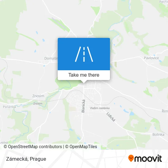 Карта Zámecká