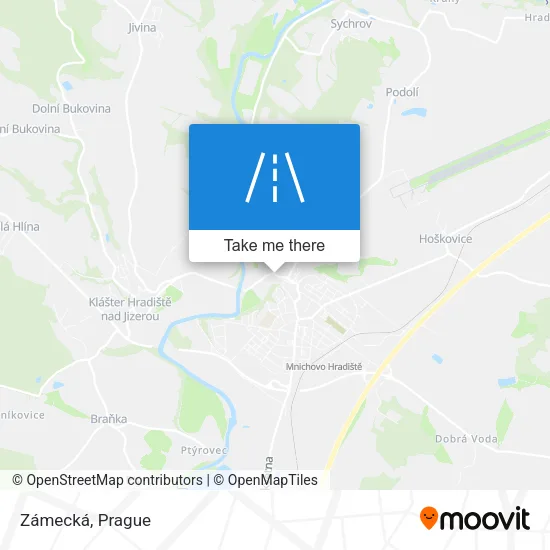 Карта Zámecká