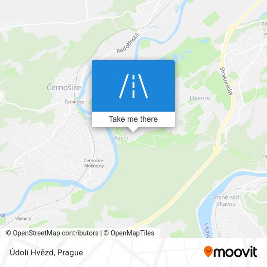 Údolí Hvězd map