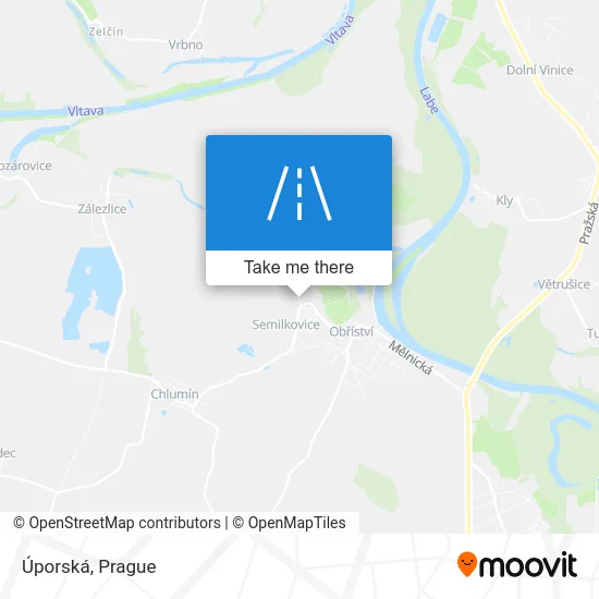 Карта Úporská