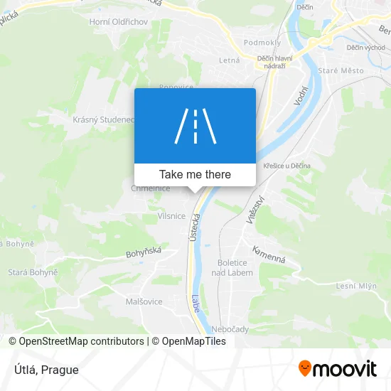 Карта Útlá