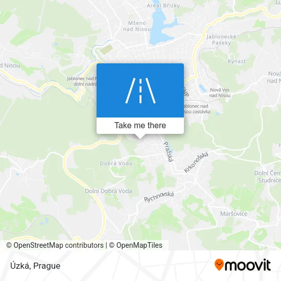 Карта Úzká