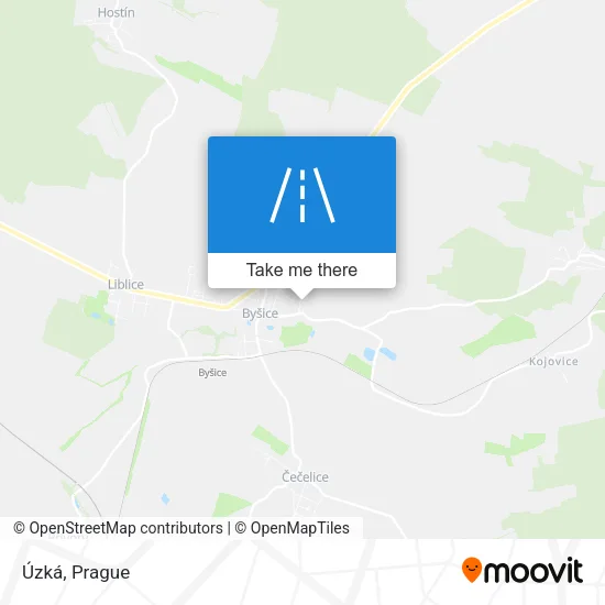 Карта Úzká