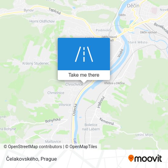 Čelakovského map