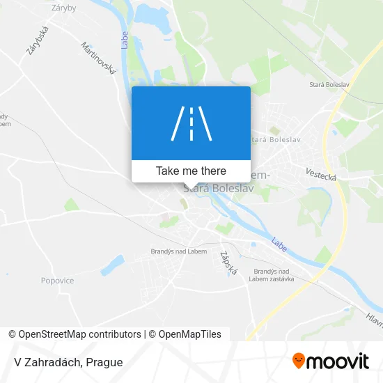 Карта V Zahradách