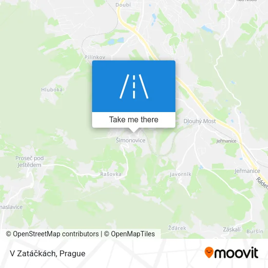 Карта V Zatáčkách