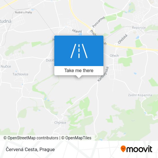 Červená Cesta map