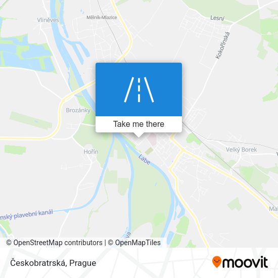 Карта Českobratrská