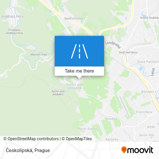Карта Českolipská