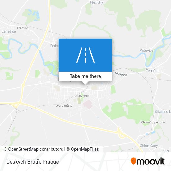 Českých Bratří map